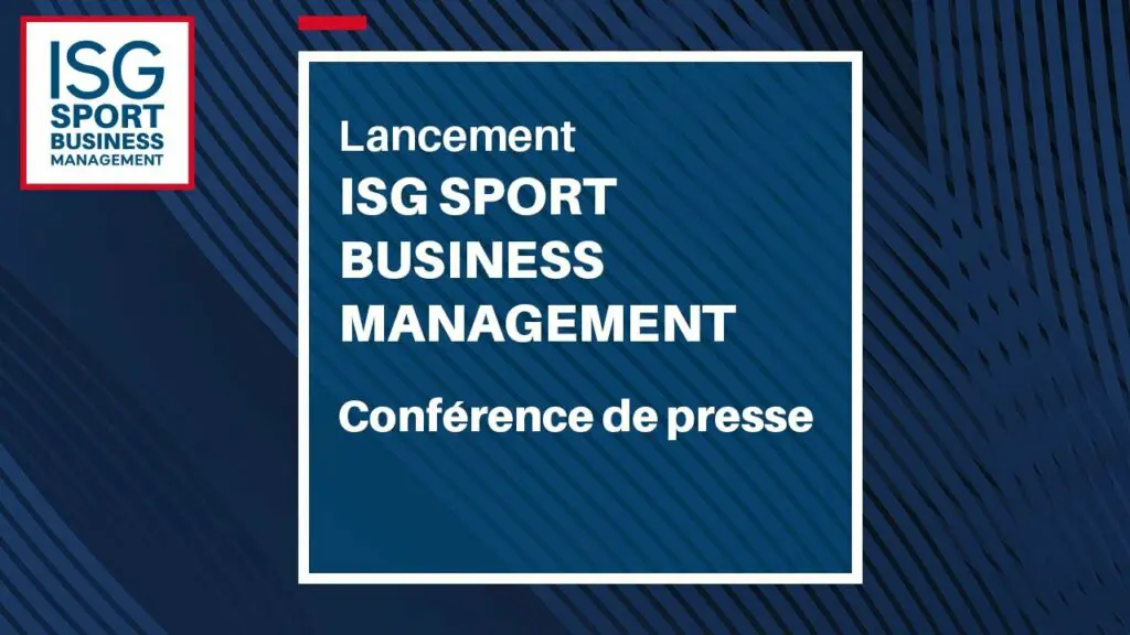 Lancement de l'ISG Sport Business Management