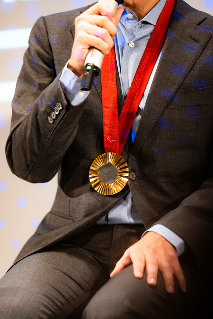 Médaille JO Gaël Rivière