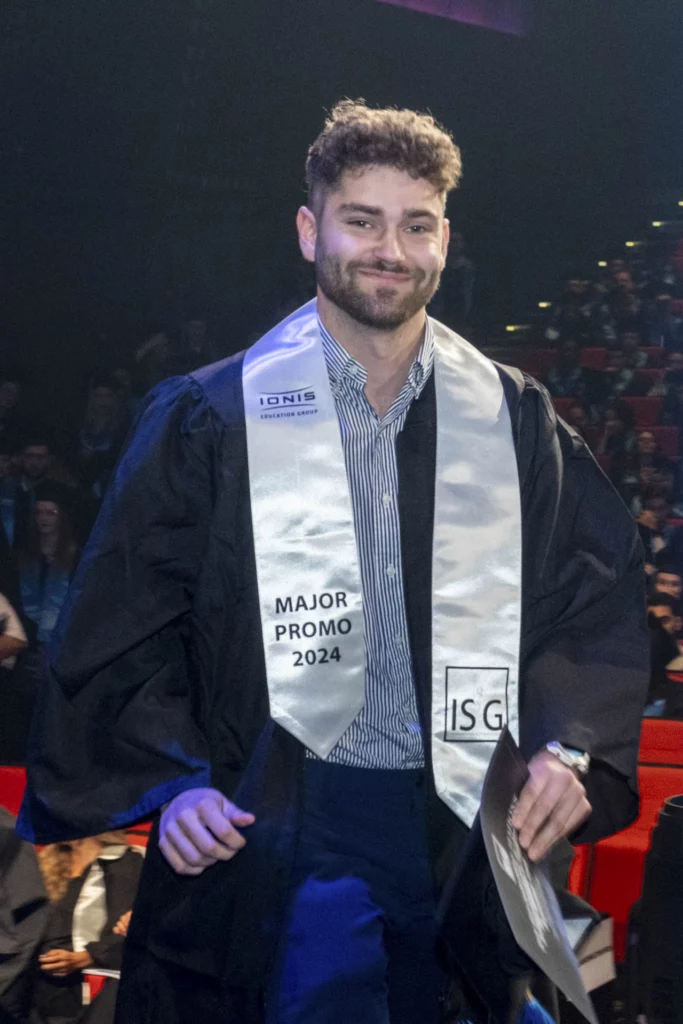 Maxime Coignart, major de la promotion 2024 ISG Sport Business MAnagement