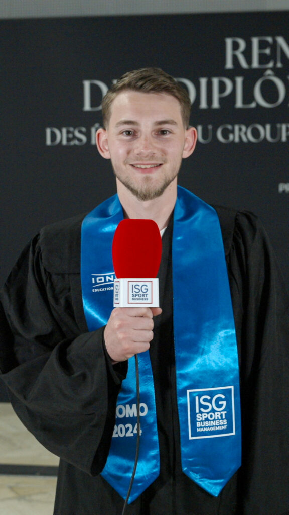 Nathan Marciniak, diplômée de la promotion 2024 ISG Sport Business Management