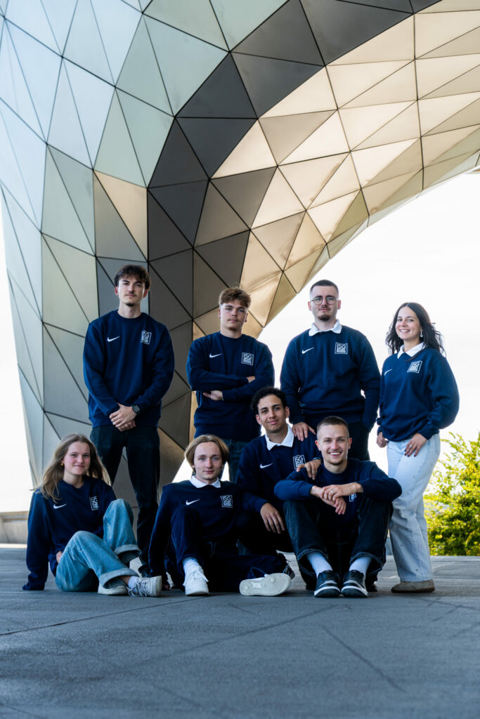 Etudiants de l'ISG, sur le campus de Lyon